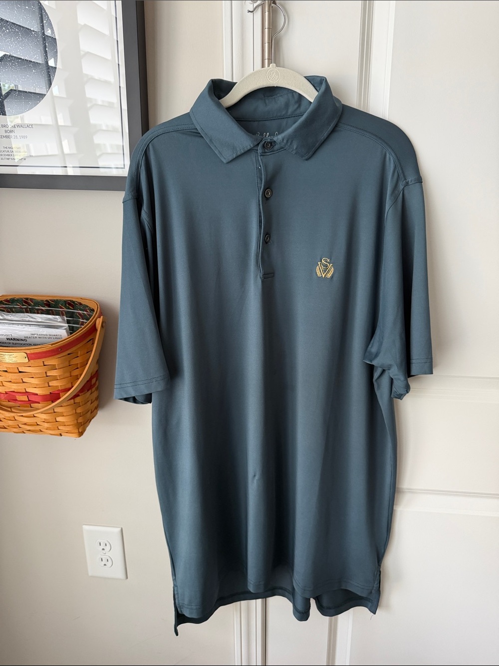 Bobby Jones Slate Blue Short-Sleeve men’s Polo